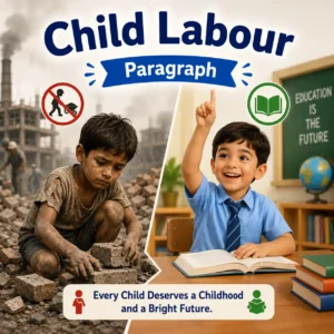 A young child working instead of going to school, highlighting the issue of child labour