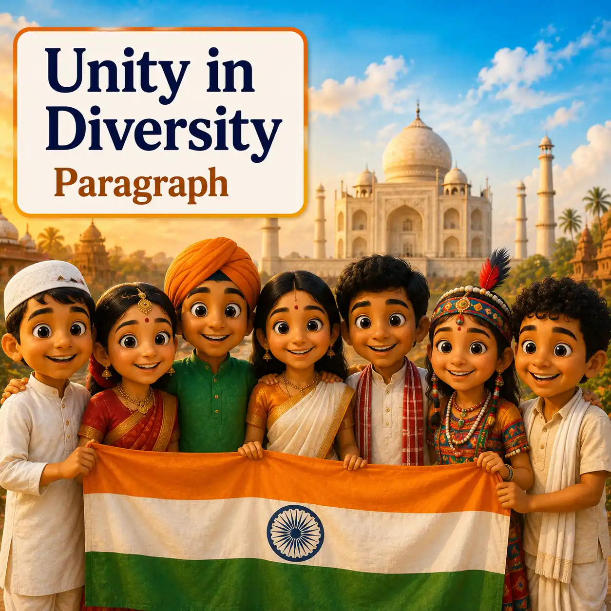 People of different cultures and religions standing together representing unity in diversity