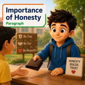 A fair and honest person showing integrity, studying importance of honesty paragraph for WBBSE Madhyamik Class 10 English
