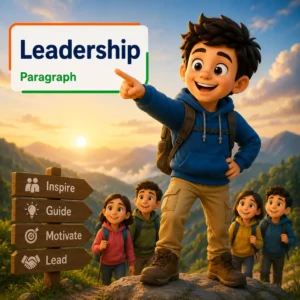 A confident leader guiding a team towards success representing leadership qualities