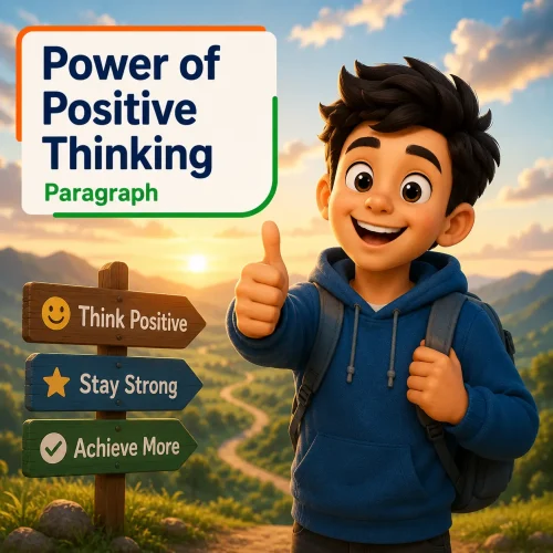 A smiling student achieving success representing the power of positive thinking