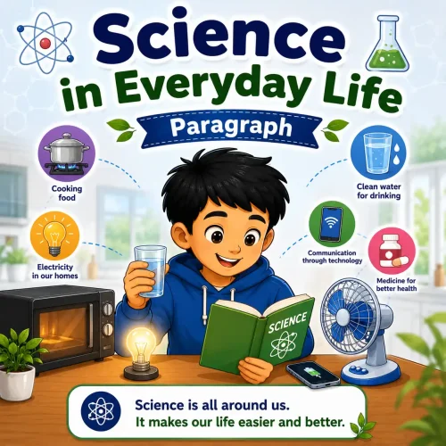 Science in Everyday Life paragraph featured image for Madhyamik Class 10 WBBSE showing daily use of science and English paragraph writing