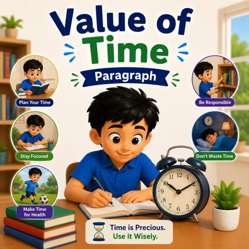 A clock symbolizing the importance of time, studying value of time paragraph for WBBSE Madhyamik Class 10 English