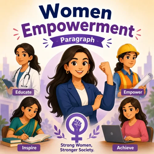Empowered women from different professions standing together, studying women empowerment paragraph for WBBSE Madhyamik Class 10 English